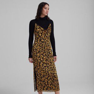 EXCELLENT CONDITION - Club Monaco Burnout Slip Dress (Size 4)